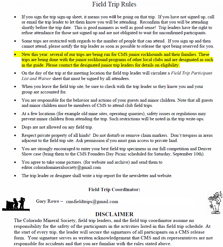 Field Trip Rules